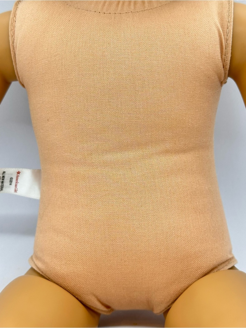 2014 American Girl Blonde Hair Blue Eyes 18" Doll With Cloth Body Needs TLC Nude - Picture 4 of 15